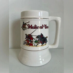 Medieval Times Dinner & Tournament Beer Stein Mug‎ Renaissance Jousting Knights